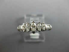 .80CT DIAMOND 14KT WHITE GOLD 3D MARQUISE & BAGUETTE GRADUATING ANNIVERSARY RING
