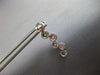 ESTATE 1.20CT DIAMOND 18KT WHITE GOLD MULTI FLOWER JOURNEY FUN HANGING EARRINGS