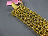 EXTRA LARGE GIA 26.06CT MULTI COLOR DIAMOND 18KT YELLOW GOLD 3D TENNIS BRACELET