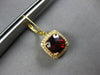 LARGE 5.61CT DIAMOND & AAA GARNET 14KT YELLOW GOLD 3D LEVERBACK HANGING EARRINGS