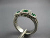 2.0CT DIAMOND & AAA EMERALD 14KT WHITE GOLD 3D PRINCESS 3 STONE ANNIVERSARY RING