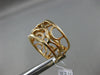 ESTATE WIDE .97CT DIAMOND 18KT ROSE GOLD OPEN FILIGREE SEMI ETERNITY FUN RING