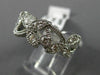 ANTIQUE 1.10CT DIAMOND 14KT WHITE GOLD MILGRAIN ETERNITY ANNIVERSARY RING #18539