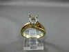 Antique 14K White & Yellow Gold Semi Mount Wedding Anniversary Band Set