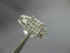 WIDE 1.52CT DIAMOND 14KT WHITE GOLD ROUND PRINCESS & BAGUETTE INVISIBLE FUN RING