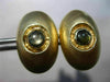 ESTATE LARGE AAA BROWN STAR SAPPHIRE 14KT YELLOW GOLD 3D CLASSIC OVAL CUFFLINKS
