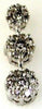 .50CT DIAMOND 14KT WHITE GOLD 3D FLOWER GRADUATING JOURNEY LOVE FLOATING PENDANT