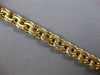 ESTATE LARGE & LONG 14KT YELLOW GOLD 3D CLASSIC SOLID DOUBLE LINK CHARM BRACELET