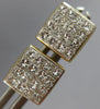 .64CT DIAMOND 14KT YELLOW GOLD 3D PRINCESS INVISIBLE SQUARE STUD EARRINGS #27564