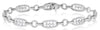 2.60CT DIAMOND 14KT WHITE GOLD PAST PRESENT FUTURE OVAL & CIRCULAR FUN BRACELET