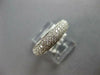 .81CT DIAMOND 18KT WHITE GOLD 3D PAVE MULTI ROW SEMI ETERNITY ANNIVERSARY RING