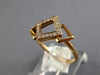 ESTATE .10CT DIAMOND 14KT ROSE GOLD 3D CLASSIC ROUND GEOMETRICAL FUN LOVE RING