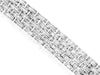 WIDE 11.0CT DIAMOND 14K WHITE GOLD 3D BAGUETTE CHANNEL MULTI ROW TENNIS BRACELET