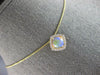 1.05CT DIAMOND & AAA AUSTRALIAN OPAL 14KT YELLOW GOLD 3D CUSHION & ROUND PENDANT