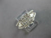 WIDE 1.52CT DIAMOND 14KT WHITE GOLD ROUND PRINCESS & BAGUETTE INVISIBLE FUN RING
