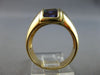 WIDE 1.36CT AAA MULTI GEM 14KT YELLOW GOLD 3D BAGUETTE 3 STONE CHANNEL FUN RING