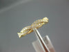 ESTATE .20CT DIAMOND 18KT YELLOW GOLD 3D CLASSIC ROPE SEMI ETERNITY LOVE RING