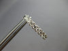 ESTATE .84CT DIAMOND 14KT WHITE GOLD CLASSIC ROUND OVAL HUGGIE HANGING EARRINGS