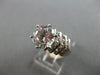 LARGE 3.50CT CUBIC ZIRCONIA 14KT WHITE GOLD 3D CLASSIC V SHAPE ENGAGEMENT RING