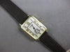 ANTIQUE LARGE 14KT YELLOW GOLD 3D RECTANGULAR LONGINES MENS WATCH #27972