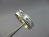 WIDE .20CT DIAMOND 14KT WHITE GOLD ROUND 5 STONE MATTE & SHINY ANNIVERSARY RING