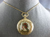 ANTIQUE 14KT YELLOW GOLD FILIGREE MULTI COLOR ENAMEL POCKET WATCH/PENDANT #28130