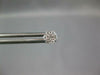 ESTATE .36CT DIAMOND 14KT WHITE GOLD CLUSTER FLOWER CLASSIC STUD EARRINGS #10584
