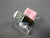 ESTATE .31CT DIAMOND 18KT WHITE GOLD 4 STONE PRINCESS INVISIBLE SQUARE MENS RING