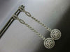 ESTATE LARGE 1.31CT DIAMOND 18KT WHITE GOLD SOLITAIRE FILIGREE HANGING EARRINGS