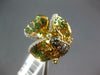 .61CT WHITE & MOCHA DIAMOND & AAA MULTI GEM 18KT YELLOW GOLD HAPPY FROG FUN RING