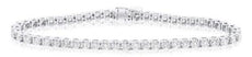 2.02CT DIAMOND 14KT WHITE GOLD 3D CLASSIC ROUND FOUR PRONG LOVE TENNIS BRACELET