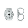 ESTATE .13CT DIAMOND 14KT WHITE GOLD 3D CLASSIC ROUND FUN EAR CLIMBER EARRINGS