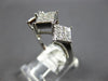 .75CT DIAMOND 14KT WHITE GOLD PRINCESS 3D PAST PRESENT FUTURE ANNIVERSARY RING