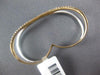 LARGE .49CT DIAMOND 18K WHITE & ROSE GOLD 3D CRISS CROSS DOUBLE FINGER LOVE RING