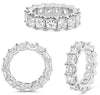 LARGE 7.25CT DIAMOND PLATINUM PRINCESS CLASSIC LUCIDA ETERNITY ANNIVERSARY RING