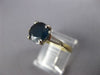 2.14CT DIAMOND & AAA SAPPHIRE 18K 2 TONE GOLD THREE STONE ENGAGEMENT RING #27435