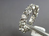 LARGE 6.07CT DIAMOND 14KT WHITE GOLD 3D ROUND ETERNITY WEDDING ANNIVERSARY RING