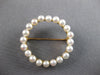 LARGE AAA SOUTH SEA PEARL 14KT YELLOW GOLD 3D CIRCLE OF LIFE BROOCH PIN #27523
