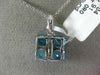 ESTATE .17CT DIAMOND & AAA SOUTH SEA PEARL 18K WHITE GOLD 3D DROP PENDANT #11930