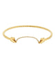 ESTATE .60CT DIAMOND 18KT YELLOW GOLD SEMI ETERNITY FLEXIBLE FUN TENNIS BRACELET