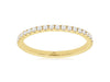 ESTATE .50CT DIAMOND 14KT WHITE GOLD 3D ROUND ETERNITY CLASSIC ANNIVERSARY RING