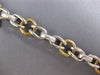 ESTATE LARGE & LONG 14KT 2 TONE GOLD CLASSIC HANDCRAFTED ITALIAN TOGGLE BRACELET