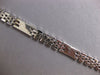 ESTATE WIDE 14KT WHITE GOLD BLACK ENAMEL RECTANGULAR PANTHER LINK FUN BRACELET