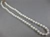 ESTATE .30CT DIAMOND & AAA SOUTH SEA PEARL 14K YELLOW GOLD ROUND NECKLACE #26313