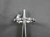 ESTATE .50CT DIAMOND 18KT WHITE GOLD FILIGREE ETERNITY WEDDING ANNIVERSARY RING