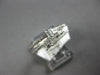 ESTATE .32CT DIAMOND 14KT WHITE GOLD ROUND & BAGUETTE STACKABLE ANNIVERSARY RING