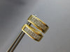 1.50CT DIAMOND 14KT YELLOW GOLD PRINCESS INVISIBLE HUGGIE HOOP HANGING EARRINGS