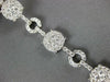 LARGE 3.70CT DIAMOND 18KT WHITE GOLD 3D CLUSTER CIRCLE OF LIFE TENNIS BRACELET
