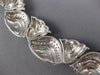 LARGE 5.55CT DIAMOND 18KT WHITE GOLD 3D MULTI WAVE MATTE & SHINY CHOKER NECKLACE