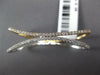 LARGE .49CT DIAMOND 18K WHITE & ROSE GOLD 3D CRISS CROSS DOUBLE FINGER LOVE RING
